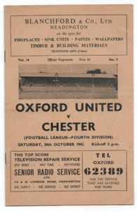 1962/63 Division 4 - OXFORD UNITED v. CHESTER - Picture 1 of 2