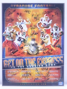 Syracuse Orange Team Poster NY College Signed Auto 2008 Football NFL Stars Team - Picture 1 of 24