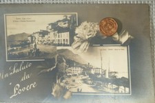Cartolina d'epoca paesagg Italia Lombardia Bergamo Lago d Iseo Lovere porto