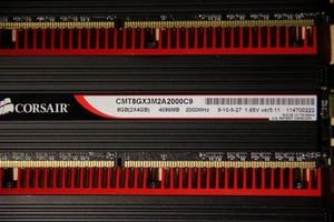 Corsair Dominator GT DDR3 32GB (8pcs x 4GB) 2000 Mhz TESTED - PASSES MEMTEST! - Picture 1 of 3