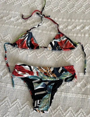 Two Piece Brazilian Bikini Swim Wear Women's Size M Made in Brazil - Image 1 of 3