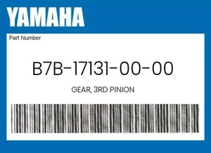 Yamaha Genuine Gear, 3Rd Pinion - B7B-17131-00-00 - Picture 1 of 4