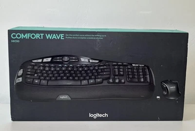 Logitech MK550 Wireless Wave Keyboard and Mouse Combo - USED- READ DESCRIPTION) - Image 1 of 4