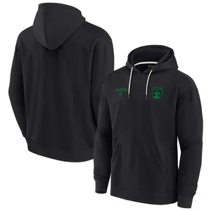 Unisex Fanatics Black Austin FC Elements Super Soft Fleece Pullover Hoodie - Picture 1 of 3