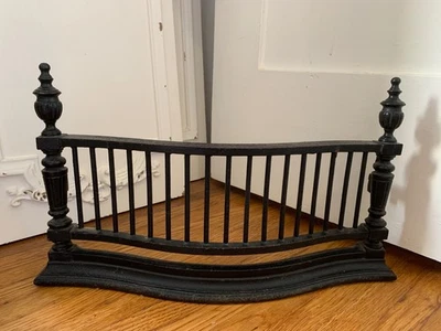 Antique cast IRON fireplace front surround deco CHIPPY Architectural Salvage - Image 1 of 4