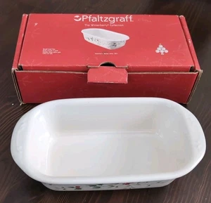 Pfaltzgraff 2002 Winterberry Vintage Mini Laib Pfanne Christmas Holiday Open Box - Bild 1 von 10