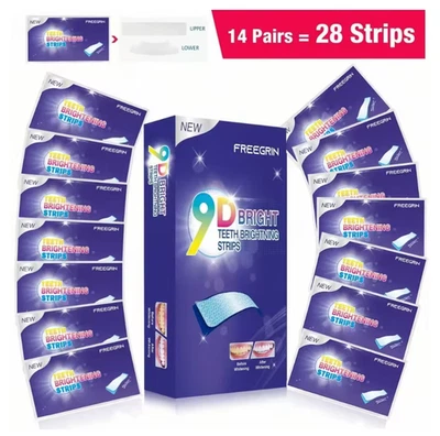 9D Whitener Strips Teeth Brightening Strips White Strips For Teeth Whitening Tee - Image 1 of 4