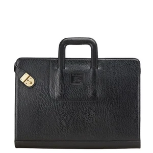 Burberrys Lining check Business bag briefcase mens 【Used】 - Picture 1 of 17