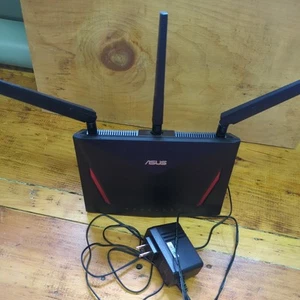 ASUS AC2900 Dual Band Gigabit WiFi Gaming Router Black RT-AC86U NEW SEALED - Photo 1/8
