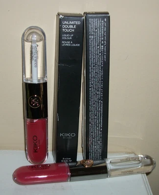 (2) Kiko Milano Ilimitado Doble Tacto Líquido Color de Labios 108 Hecho en Italia LEER Foto 1 de 4