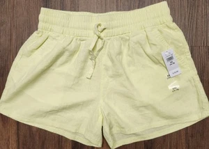NWT Girls Sz XXL (14/16) Gap Kids Yellow Linen Shorts in Flawless Condition - Picture 1 of 3