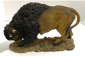 AMERICAN BISON/BUFFALO STATUE, 5"x7.5" - Picture 1 of 2