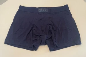 NWOT SAXX VIBE SUPER SOFT BOXER BRIEFS TRUNKS MEN'S UNDERWEAR NAVY SIZE M - Picture 1 of 4