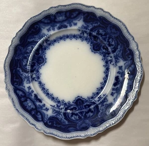 Antique Johnson Brothers Flow Blue Persian 10" Dinner Plate - Picture 1 of 4