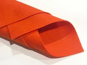 1mm Orange Merino Wool Felt Sheet 20 x 30cm - No. 5 - AU Seller - Picture 1 of 2