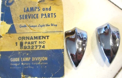 1942 1946 1947 1948 TODOS 49[40] BUICK NOS CROMO FAROS ADORNOS [2] 5932774 Foto 1 de 3