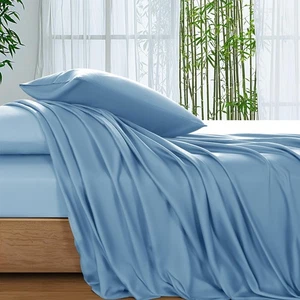 100% Viskose aus Bambus_Blätter Cal King Size, Ultra Atmungsaktiv & Coo... - Bild 1 von 9