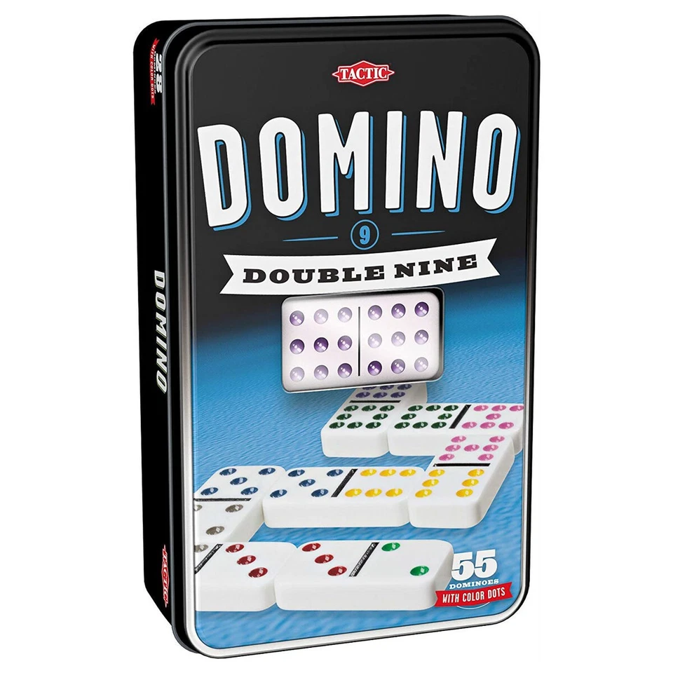 Tactic Double 9 Domino: Coloured dots to make the game easier for everyone - Image 1 of 4