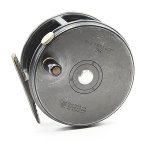 Vintage Hardy Perfect 3 1/4” Wide Drum Fly Reel. Leaded-Finish. Made in England. - Picture 1 of 9