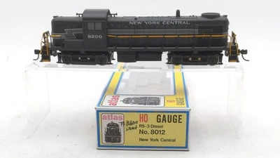 Atlas 8012 HO Scale New York Central RS-3 Diesel Locomotive #8200 w/DCC Custom - Image 1 of 4