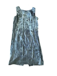 Vintage Another Thyme Silver Dress Fits Like XL See Pictures Has Been Altered - Picture 1 of 8
