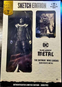 McFarlane DC The Batman Who Laughs SDCC Sketch Edition Gold Label 7-Inch LE 3000 - Picture 1 of 4