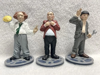 Figuras de PVC Three Stooges Larry, Curly and Moe 1992 NMP Foto 1 de 4