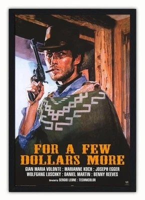 For A Few Dollars More Vintage Movie Poster, Spaghetti Western Decor, NoFrame - Image 1 of 4