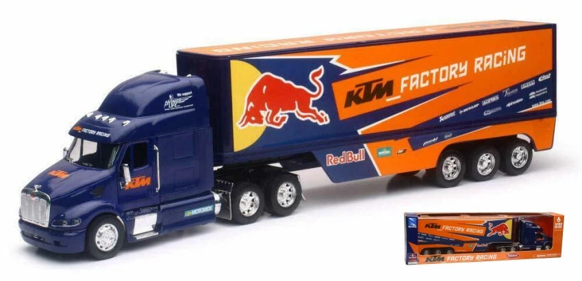 Modellino camion scala 1:32 RED BULL KTM FACTORY RACING TEAM TRUCK modellismo... - Immagine 1 di 1