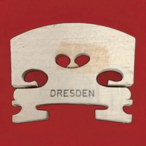 Vintage 1960's/70's Dresden  Violin Bridge 4/4 NOS  Cured Wood  Germany  - Picture 1 of 8