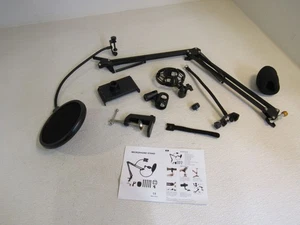 Schenzhen Mikrofonständer mit Telefonhalter 30 Zoll Höhe schwarz - Bild 1 von 12