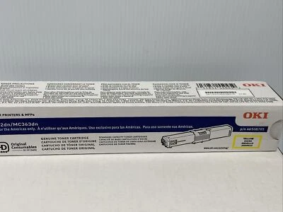 Okidata OKI Original Toner Cartridge - Yellow 46508705 C332dn MC363dn - Image 1 of 3
