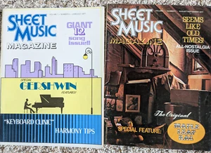 LOT 2 SHEET MUSIC MAGAZINES JUNE/JULY AND AUGUST SEPTEMBER, 1977 - Picture 1 of 1