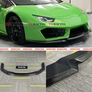KIT DIFUSOR PARACHOQUES LABIO DELANTERO FIBRA CARBONO SE ADAPTA A 15-19 LAMBORGHINI HURACAN LP610 - Imagen 1 de 23