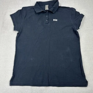 Helly Hansen Polo Shirt Womens XL Blue Hiking Casual Golf - Picture 1 of 9