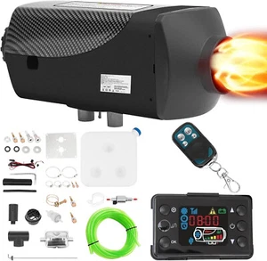 Diesel Air Heater 12V 8KW Tank LCD Remote Control Thermostat Caravan Motorhome - Picture 1 of 13