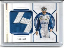 2021 PANINI NATIONAL TREASURES JUMBO FIRESUIT PATCH RICKY STENHOUSE JR. #'D 4/10