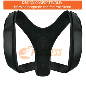 POSTURAL CORRECTOR GUARD BACK SUPPORT SHOULDER BAND POSTURE OFFICE SPORTS - Picture 1 of 6