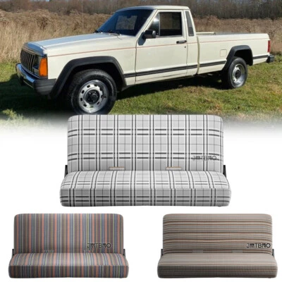 Cubierta de asiento de banco con manta de sillín de coche camión tamaño completo para Jeep Comanche 1986-1992 Foto 1 de 4