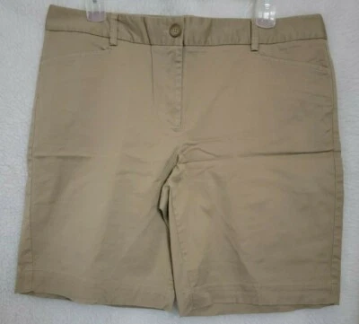 Pantalones cortos Lands' End para mujer talla 16 calce 2 marrón Foto 1 de 4