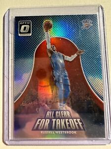 K108,933 - 2017-18 Donruss Optic All Clear Takeoff Red #11 Russell Westbrook/99