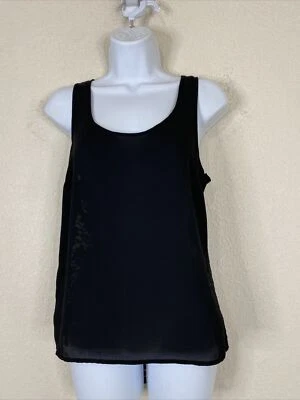 Ambiance Apparel Mujer Talla S Negro Floral Encaje Espalda Scoop Tank Sin Mangas Foto 1 de 4