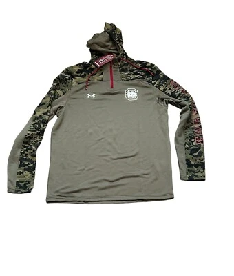 NEW South Carolina Gamecocks Under Armour Men's 1/4 Zip Hoodie Sweatshirt Medium - Image 1 of 2