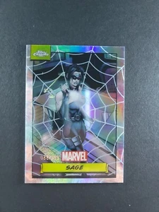 2024 Topps Chrome Marvel Web Refractor /399 Sage #132 - Picture 1 of 4