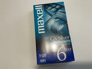 Maxell GX-Silver High Quality T-160 VHS Tape Sealed - Picture 1 of 2