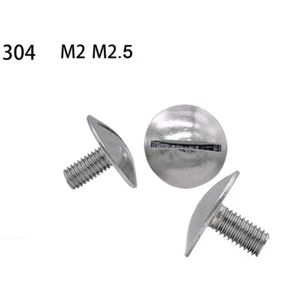 M2 M2.5 304 A2 vite a fessura in acciaio inox grande vite a traliccio bulloni testa grande padella - Foto 1 di 7