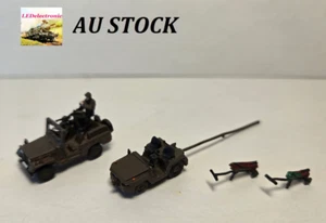 1/144 Diecast Air Base Military Jeep + Towing Tractor + 2 Weapons Carrier,model - Picture 1 of 11