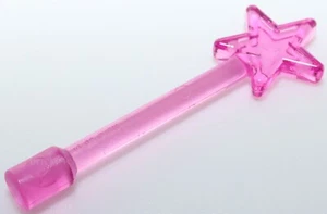 Lego 5x Trans Dark Pink Minifig Utensil Magic Wand - Picture 1 of 1