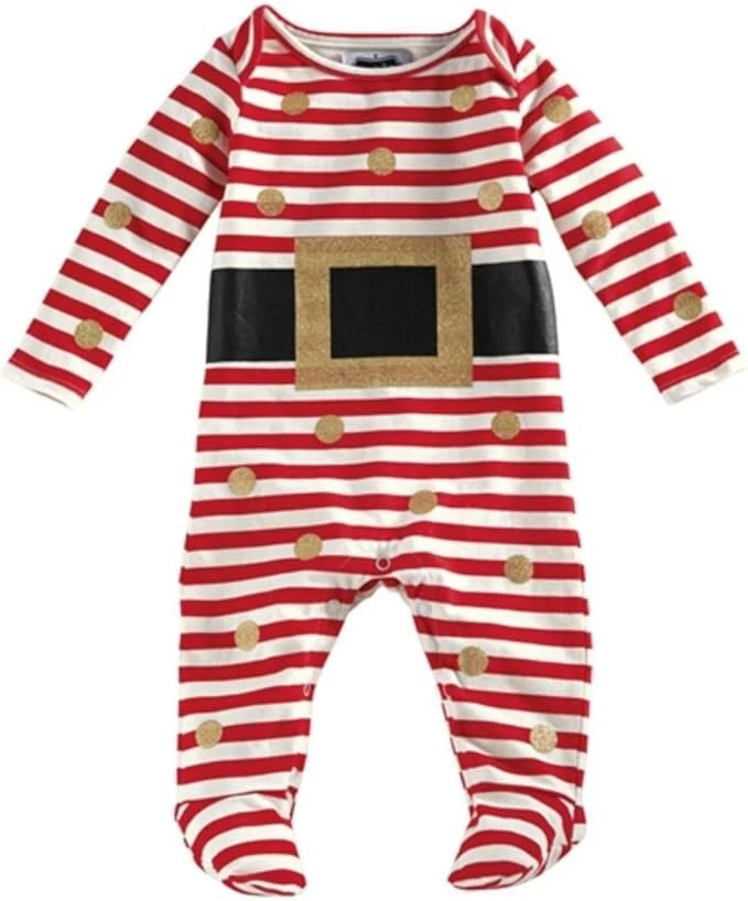 Nuevo Mud Pie Bebé-Niñas Recién Nacido Brillo Papá Noel Pie Una Pieza 6-9 Meses Foto 1 de 1