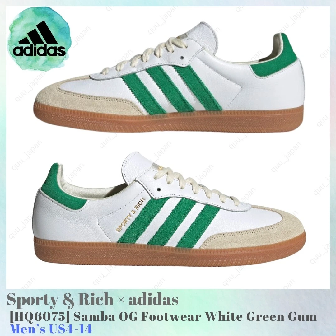 adidas Sporty & Rich x Samba OG White Green for Sale